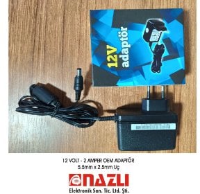 Adaptör 12 Volt 2 Amper