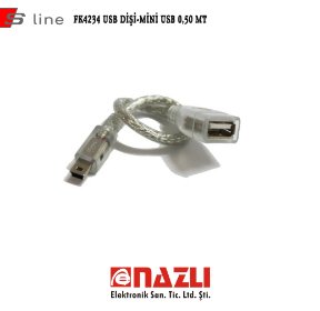 Dişi Usb - Mini Usb Kablo