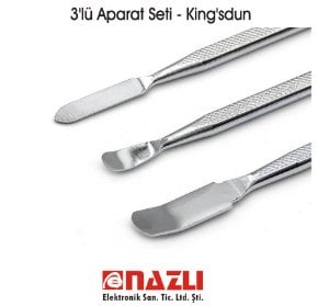 3 lü Yassı Uçlu Aparat Seti