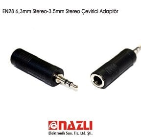 6,3mm Stereo-3.5mm Stereo Çevirici