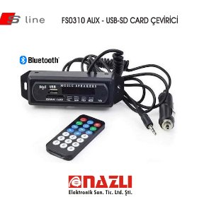 FS0310 AUX - USB-SD CARD ÇEVİRİCİ
