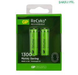 GP Recyko AA 1300 mAh Kalem Pil 2li