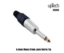 6.3mm Mono Erkek Jack Notrix Tip