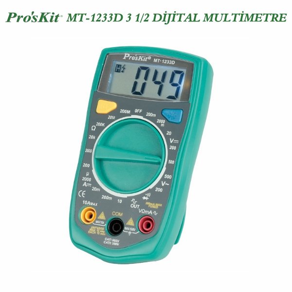 PROSKIT MT-1233D 1/2 DİJİTAL MULTİMETRE