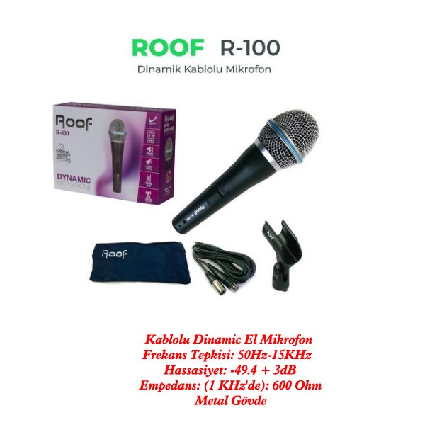 Roof R-100 Kablolu El Mikrofon