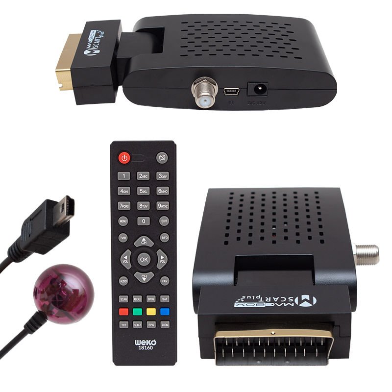 Scart Girişli Mini SD Uydu Alıcısı