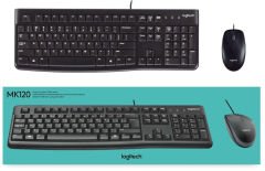 Logitech MK120 Kablolu Klavye Mouse Set Q TR