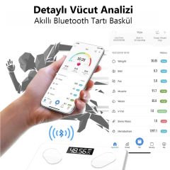 Dijital Banyo Baskül Kilo Tartı Bluetooth Uygulama Destekli - 24963