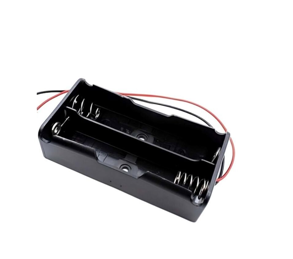 İkili Pil Yuvası - 18650 Piller İçin Uygundur