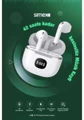 Simex Quantum TWS Dijital Göstergeli Ai Yapay Zekalı Bluetooth Kulaklık