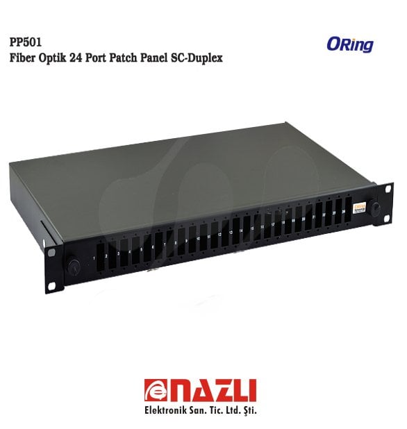 Fiber Optik 24 Port Patch Panel SC-Duplex PP501