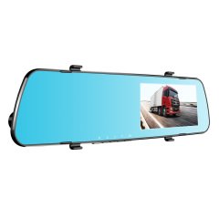 Everest EVERCAR X03 4.7 inch Ekran 120 Lens Açısı 720P / 1080P Dikiz Aynası Ön/Arka Araç İçi Kamera