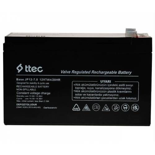 TTEC 12V 7AH KURU TİP AKÜ ( BASE)