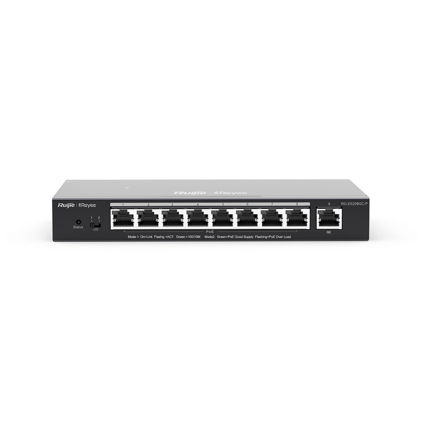Ruijie RG-ES209GC-P GİGABİT SMART POE+ SWİTCH O 9 X 10/100/1000 SWİTCH
