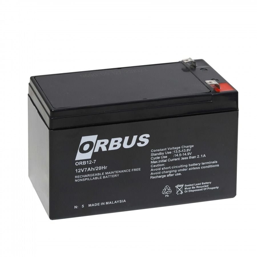 12V 7Ah Kuru Akü - Orbus